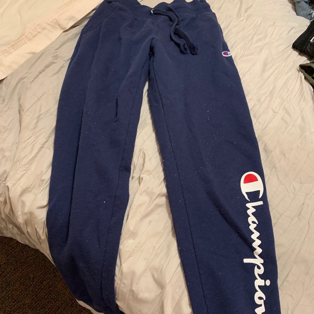 Navy blue champion sweats